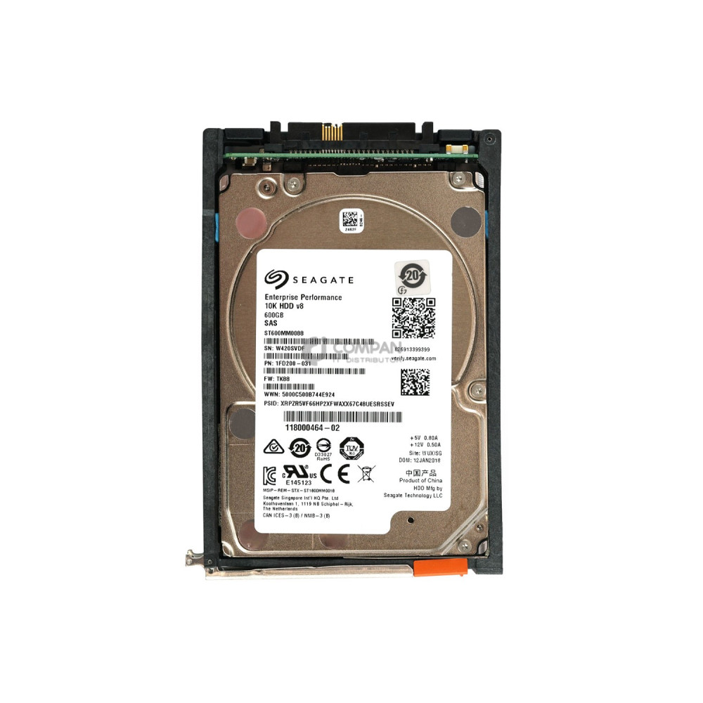 005051955 EMC HDD 600GB 10K SAS 6G 2.5" SFF HOT-SWAP FOR EMC VNX